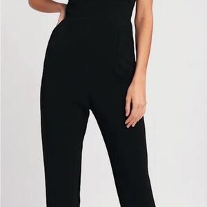 Lulus Leilani Black Ruffled Jumpsuit